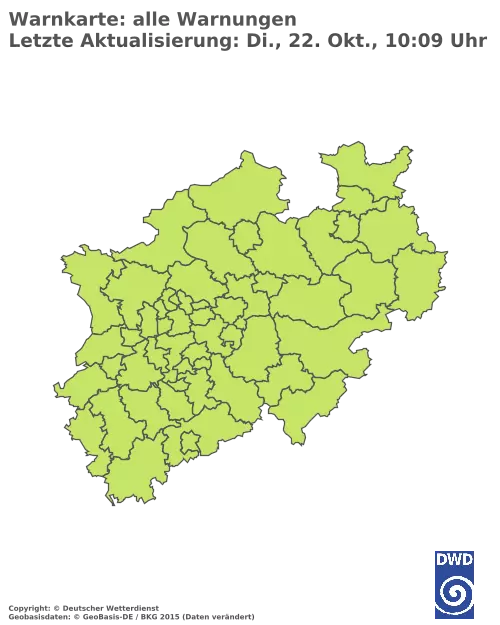 Aktuelle Wetterwarnungen für  Bielefeld