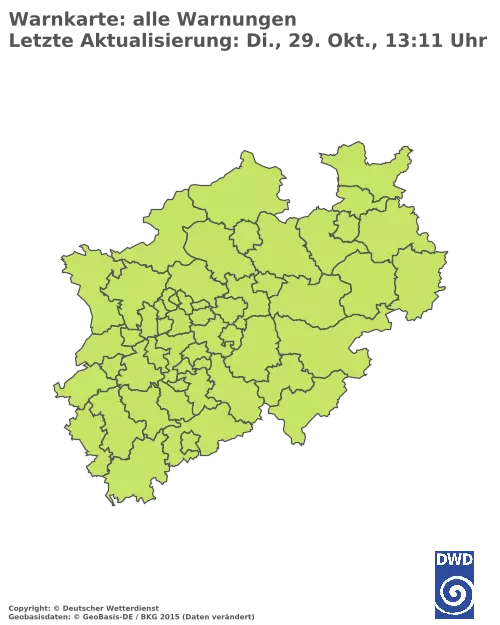 Aktuelle Wetterwarnungen für  Bielefeld