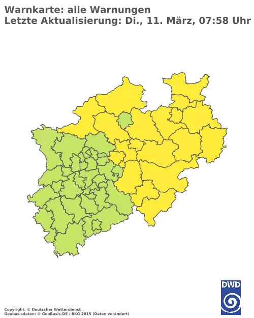 Aktuelle Wetterwarnungen für  Bielefeld